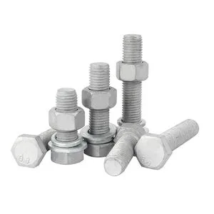 Heavy-Duty Hot DIP Galvanized HDG DIN933 DIN931 Hex Bolt Hex Bolts