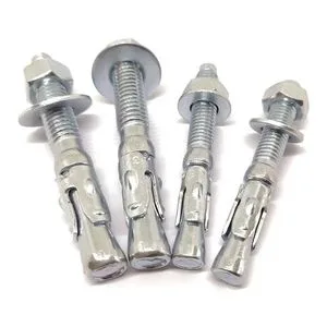 Wedge Anchor Bolt Carbon Steel Zinc Plated Expansion Anchor for Concrete