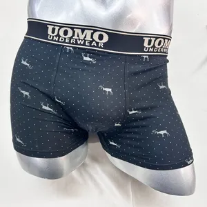 New Men′ S Underwear Cotton Boxers Personality Sports Fashion Polka DOT Print Print Breathable Boxer Shorts