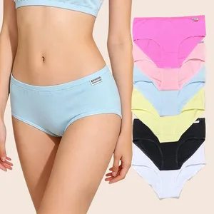 Girls' High Quality Cotton Briefs Custom Logo Breathable Soft Underwear