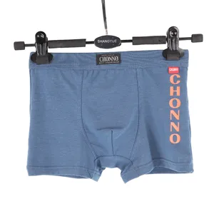 Wholesale Cotton Men's Boxer Shorts, Solid Color Underwear with Logo