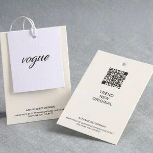 Eco-Friendly Custom Frosted Clothing Label Transparent Hang Tags for Bags&Shoes