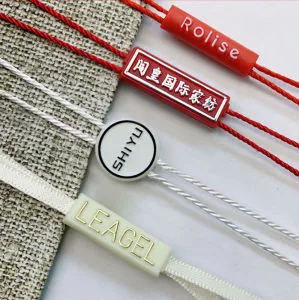 Factory Wholesale Seal Tag Strings Lock for Tags/Custom Apparel Seal Tag Strings Seal Hang Tags for Clothes and Shoes
