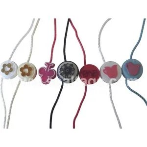 Custom Jewelry Watch Clothing Ribbon Wax Cotton Label Round Seal Hangtag Strings 3 Layer Tag and Elastic Cord Fastener for Shoes (BY80114)