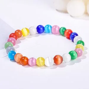 High Grade Sea Blue Cat Eye Bracelet Women Jewelry