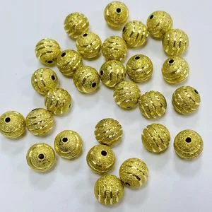 Brass Jewelry Accessories Frosted Beads