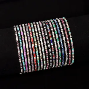 Diamond-Studded Elastic Bracelet Color Rhinestone Bracelet Advanced Sense Jewelry