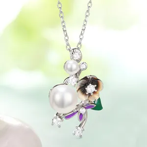 Wholesales Factory 925 Sterling Silver Fashion Jewellery Elegant Necklace Jewelry for Girls