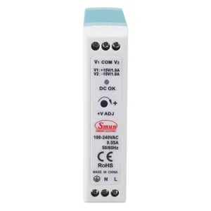 SMUN MDDR-30 30W +15V1A/-15V1A Dual Output Din Rail Power Supply for Railway