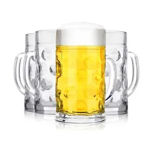 Custom Unbreakable Acrylic Clear Drinking Mug Plastic Beer Glass