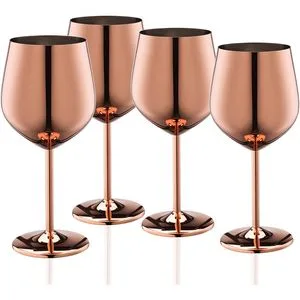 18oz Stainless Steel 304 Unbreakable Wine Goblet Stemmed Wine Glass