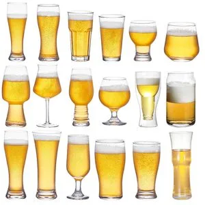 Huahang Wholesale Custom Logo 16oz 480ml Water Drinking Cup Glass Ware Mug Juice Pilsner Pint Beer Glass for Bar Restaurant Event
