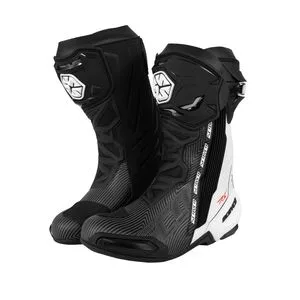 CE Shin Guard Protective Motorbike Riding Boot Man Leather Motorcycle Racing Boots