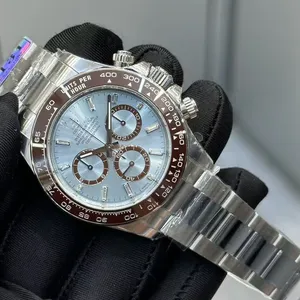 Ice Blue Dicotana Sturdy Steel Bracelet Luminous Waterproof Wristwatch Mechanical Movement