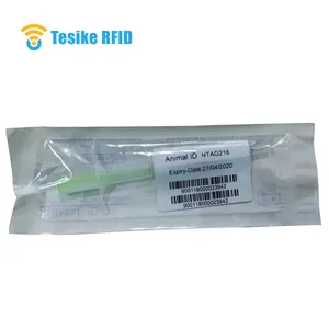 134.2kHz 125kHz T5577 Chip 2.12*12mm RFID Pet Microchip Tag 10 Digits