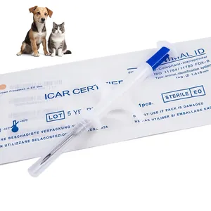 Pet Em4305 Microchip 134.2kHz Animal ID Chips with Syringe for Animal Identification ISO 11784/11785
