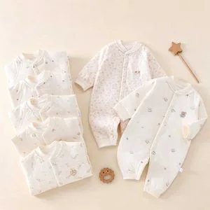 Newborn 40g Cotton Seamless Sleepwear Outwear Romper Baby Bodysuit