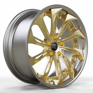 19inch 8.5 and 9.5j Big Concave Black Forged Wheels Customization Tfor Tesl a Car