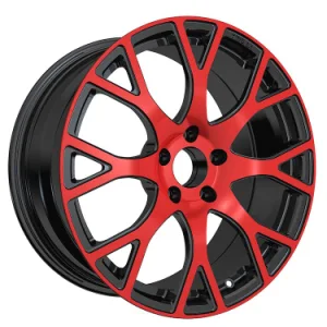 Forged Wheel for BMW Audi Mercedes Benz 1 Piece Monoblock Red Silver Car Aluminum Alloy Rims