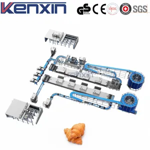 Fully Automatic Industrial Croissant Production Line High Capacity for Large Scale Bakery Factory Manufacturing Equipment