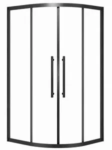 Corner Shower Room, Tempered Glass Sliding Door with Safety Film, 304 Stainless Steel Frame, Double Door Bath Screen, Space Saving