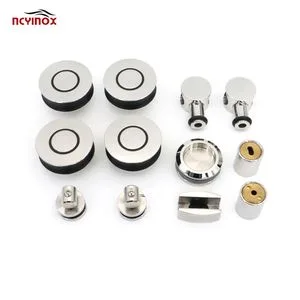 Factory Direct Quality Stainless Steel Glass Sliding Door Hardware Kit - Single Side Sliding Door with 4 Rollers
