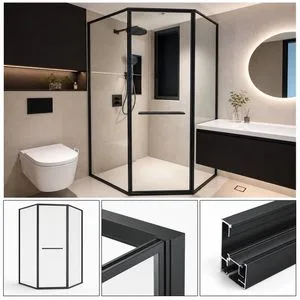 Factory Wholesale Customized Aluminium Exterior Modern Front Pocket House Interior Sliding Windows and Doors Tempered Glass Aluminum Bathroom Glass Door