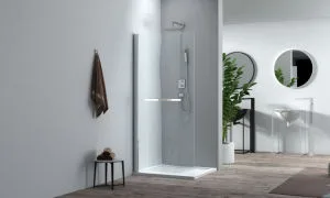 Pivot Walk-in Shower Doors with Extension Aluminum Profile