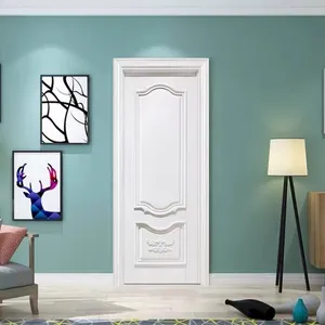 High Safety Factor Corrosion Resistant Custom Painted Wood Door for Duplexes