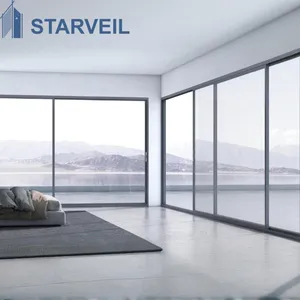 Durable Aluminum Sliding Door Villa Patio and Garden Entrance Energy Saving Structure Door