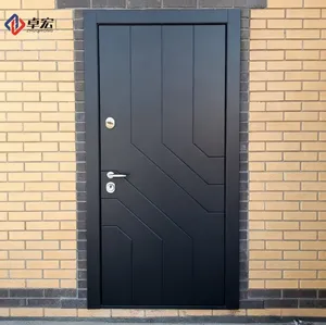 Modern-Style Cast Metal Front Entrance Door Safe and Aesthetic