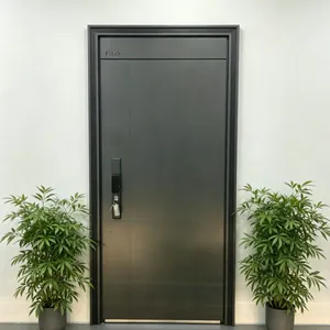 Custom Modern Steel Security Door for Villa, Fireproof & Anti-Theft Function, Luxury Interior & Exterior Design Steel Door Exterior Armored Security