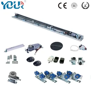 Wholesale Low Price Commercial Aluminium Automatic Glass Sliding Single Double Door (Motor, Controller, Sensor, Hardware, Button) for Shop/Office/Supermarket
