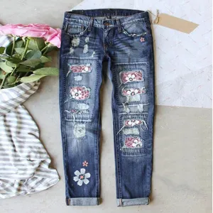 Wear-Resistant Street Stylen Women Jeans for Summer