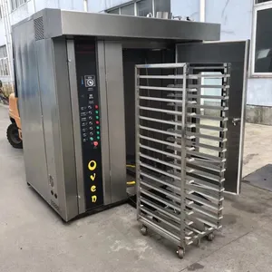 32 Лотки Электрическая Пекарня Печь Продажа Газовая Ротационная Печь Большая Печь для Выпечки