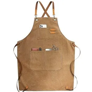 Custom Cooking Baking Tool Pocket Kitchen Chef Canvas Apron with Custom Logo