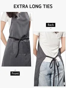 Custom Print Household Kitchen Cook Chef Bib Apron with Pockets