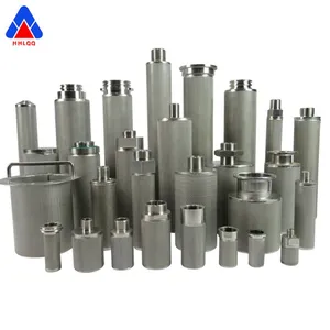 Multi-layer stainless steel 0.5 1 5 10 20 40 micron sintered filter high strength metal sintered filter element for liquid filtration
