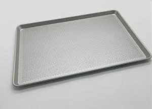 Factory Supply Aluminum Tray Metal Baking Sheet Pan Commercial Bakery Oven Tray Bread Cake Cookie Baking Display Tray
