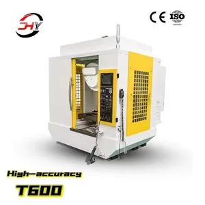 High-Speed T600 Automatic Drilling Tapping Function 3/4/5-Axis Vertical CNC Machining Center Available with Fanuc, Siemens, or Syntec Systems.