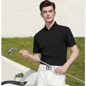 Custom Design High End Sun Protective Seamless Men's Golf Polo T Shirt