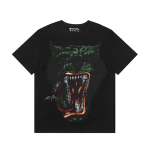 Hip Hop Street Fashionable Oversized Loose Fit Custom Printed Cotton Short T-Shirt