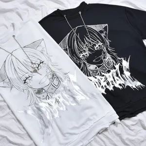 Custom Logo Hip Pop T Shirt Oversized 100% Cotton T Shirts Luxury Clothing Designer Men Clothes Wholesale Fashion Graphic T Shirt