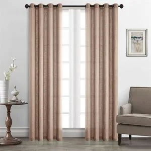 Xinlan Hot Sales Fashion Multiple Color Sheer Window Curtains for Bedroom Living Room High Quality
