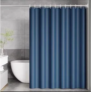 Plain Bathroom Shower Curtain Printed Waterproof Custom Shower Curtain Set