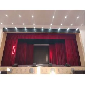 OEM Professional Theater & Auditorium Custom Stage Blackout Ifr Velvet Curtain / Drape