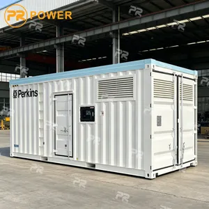 Container Type Big Power Diesel Generator 520kw 650kVA Genset with Npperkins 2806A-E18tag2 Low Noise