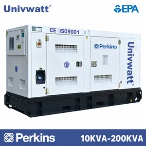 EPA Perkins 10kVA 15kVA 20kVA 25kVA 30kVA 50kVA 80kVA 100kVA 200kVA 10kw Silent Power Electricity Diesel Generator Three Phase
