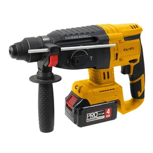 Cordless Rotary Hammer/Drill/Impact Function, 4.0ah Battery Construction Tool