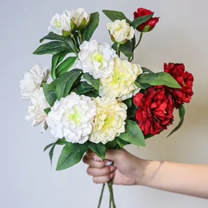 Wholesale Elegance Fake Lisianthus for Event Decoration Artificial Silk-Like Fabric Flower